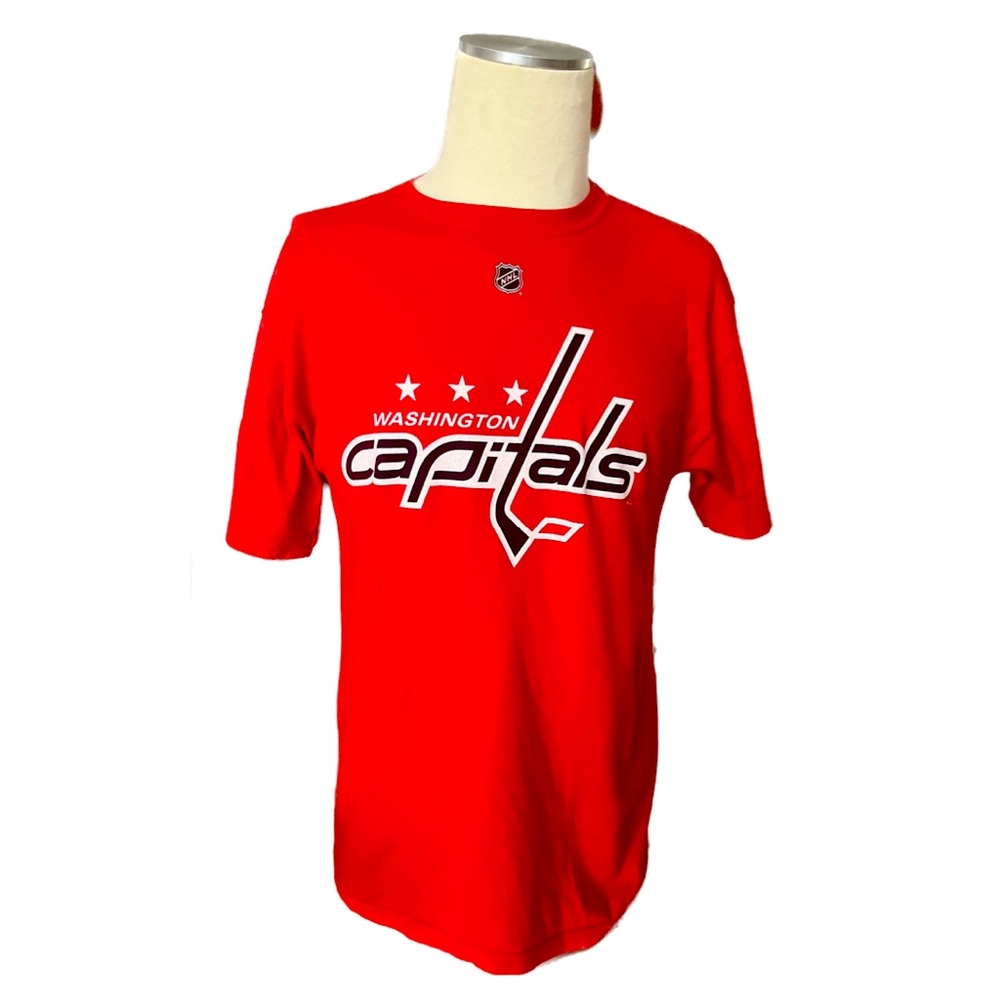 Reebok Red NHL Washington Capitals Nicklas Backstrom #19 T-Shirt, Men's Size M. - Picture 4 of 11